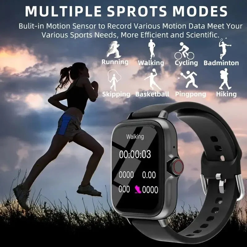 Smartwatch sem fio com modo multiesportivo